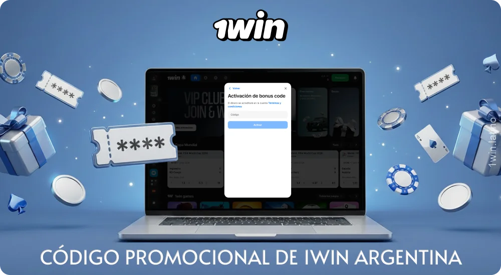 El código promocional de 1win Argentina permite a los nuevos usuarios acceder a bonos tras registrarse